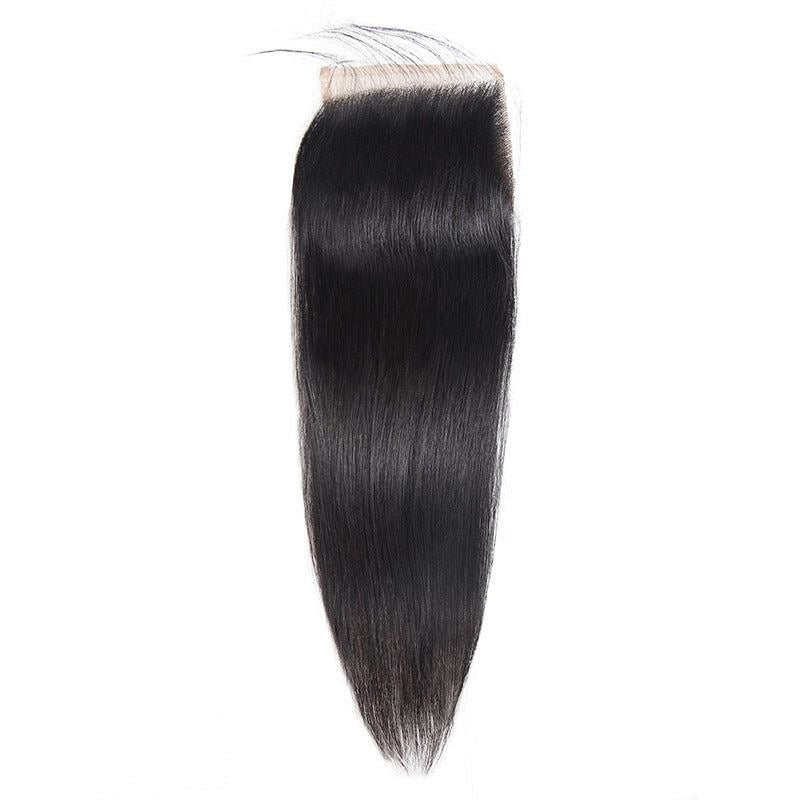 Brazilian Silky Straight 4x4 Transparent Closure
