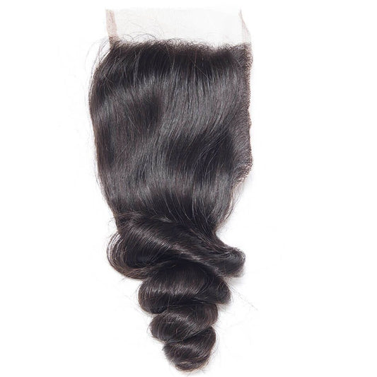 Brazilian Loose Wave 4x4 Transparent Closure