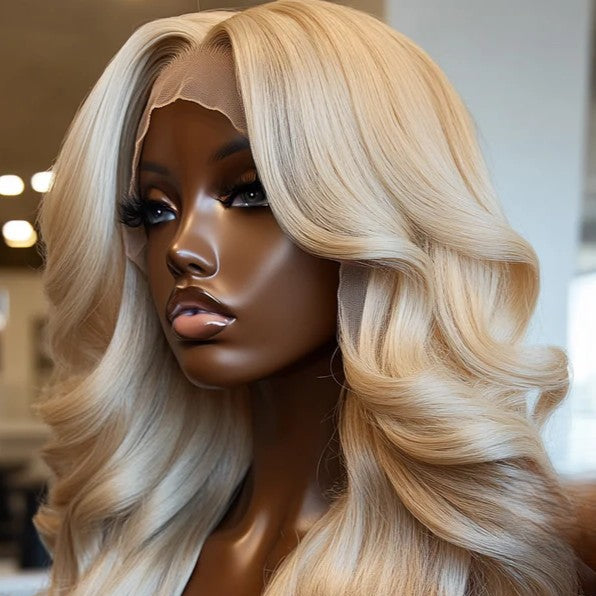 Blonde Body Wave 13x4 Transparent Lace Front Wig